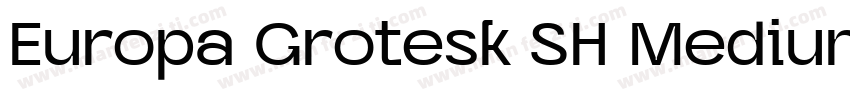 Europa Grotesk SH Medium字体转换
